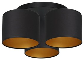 Fali lámpa ARDEN 3xE27/60W/230V fekete/arany