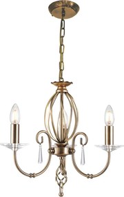 Elstead Lighting AEGEAN AG3-AGED-BRASS Csillár 3x60W/E14