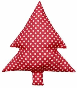 Domarex formázott párna, Fenyő, piros pöttyös, 40 cm