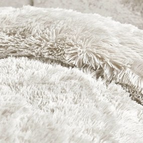 Fehér kétszemélyes-hosszabbított mikroplüss ágyneműhuzat 230x220 cm Cuddly – Catherine Lansfield