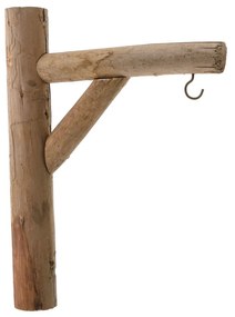 Fa fali akasztó, barna, 30 cm