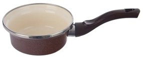 Orion Smaltovaný rendlík s lemem Brown, pr. 12 cm, 12 cm átmérőjű