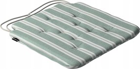 Olek székpárna 42x41 zöld-bézs csíkos