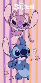 Disney Lilo és Stitch, A csillagkutya Sweet Surprise fürdőlepedő, strand törölköző 70x140cm (Fast Dry)