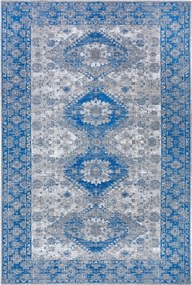 Nappali szőnyeg 120x180cm, csúszásgátló univerzális, zsenília kék