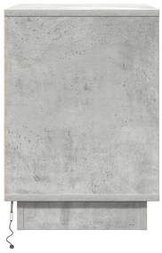 LED-es Éjjeli Asztal Beton Szürke 50x34,5x50 cm