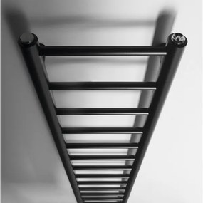 Sapho - DINA fürdőszobai radiátor, 335 W, 30 x 174 cm, matt fekete