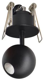 ZAMBELIS-1907 Fekete Színű Mennyezetbe Építhető Lámpa LED 4W IP20