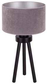 Duolla - Asztali lámpa LYON 1xE27/15W/230V átm. 30 cm szürke