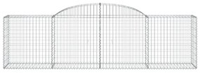 25 db íves horganyzott vas gabion kosár 300x50x80/100 cm