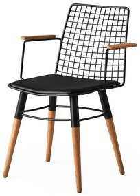 Trend Black and Walnut étkezőszék szett, 2 db