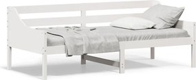 vidaXL fehér tömör fenyőfa kanapéágy matrac nélkül 80 x 200 cm
