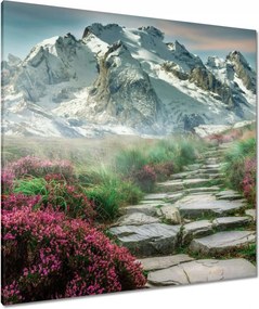 Vászonkép 90x90 Hegyi kilátás