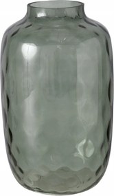 Üveg Váza Átlátszó Zöld Nagy Magas Elegáns Donan 20X33 CM