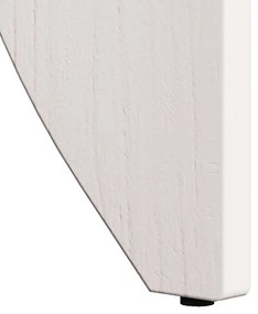 Dohányzóasztal 2 pcs Fehér 41.5 x 41.5 x 44 cm Tömör fenyőfa