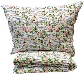 Lavender krepp ágyneműhuzat TiaHome - 1x Párna 90x70cm, 1x Paplan 140x200cm