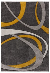 Okkersárga-szürke szőnyeg 160x230 cm Elude Orb – Flair Rugs