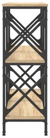 sonoma tölgy színű szerelt fa dohányzóasztal 100 x 28 x 80,5 cm