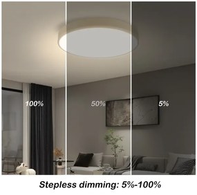 Brilagi - dimmelhető LED világítótest POOL LED/48W/230V 3000-6000K Ø 40 cm bézs + távirányító