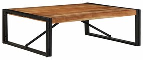 tömör akácfa dohányzóasztal 100x100x35 cm