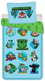 Minecraft Icons ágyneműhuzat 140×200cm, 70×90 cm