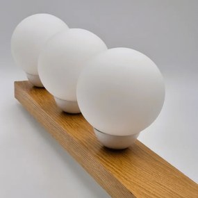 Felületre szerelhető csillár MATTE 2xE27/15W/230V + 3xG9/5W/230V fehér/tölgy