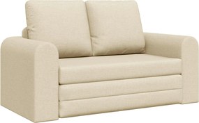 vidaXL Kanapéágy 60cm Krém szövet