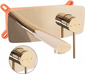 Falsík alatti mosdó csaptelep Rea Oval Gold Arany fényes Box