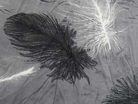 Mikroplüss ágyneműhuzat VELSOFT szürke Ágyneműhuzat mérete: 70 x 90 cm | 140 x 200 cm