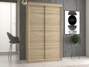 Aldabra IGA 120 C tolóajtós gardróbszekrény 120x61x200, díszcsíkos, sonoma