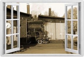 Poszterek 90x60 Gőzmozdony Ol 49-69 Szépia