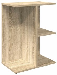2 db sonoma tölgy színű szerelt fa éjjeliszekrény 46,5x29x61 cm