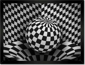 Poszterek keretben 40x30 Absztrakt fekete-fehér