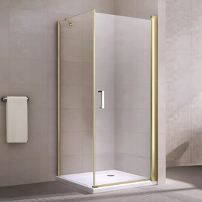 Rubio || Gold zuhanykabin 100x100, 195cm, 6mm