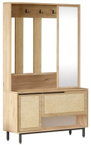 Once Walnut and Oak cipősszekrényes akasztó