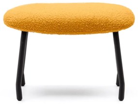 Mustársárga buklé puff Belina – Kave Home