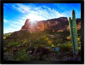 Poszterek keretben 40x30 Tájkép kaktuszokkal