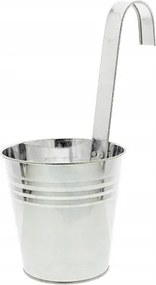 Erkély Kaspó Akasztóval Horganyzott 13CM