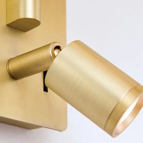 Orion WA 2-1469/1- LED CARLTON fali lámpa 1xE27/40W + LED/3W fehér/arany