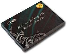 Luxury Collection szatén ágyneműhuzat fekete, 140 x 220 cm, 70 x 90 cm