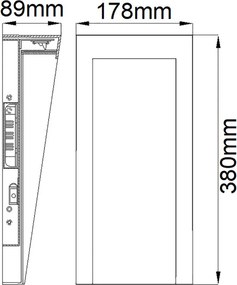 Hinkley Taper HK-TAPER-M-TBK Fali lámpa 1x8W/LED IP44