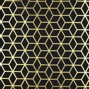 Eglo 420078 - Dekoratív párna SINGU 45x45 cm fekete/arany