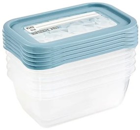 Ételtároló doboz szett - újraírható címkével- 5 darabos 500 ml