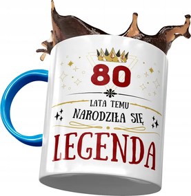 Kék Bögre Születésnapra 80 80-es 80-as évek nyomott mintával