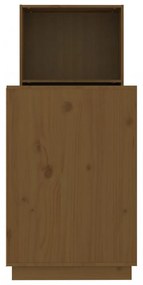 mézbarna tömör fenyőfa íróasztal 110x53x117 cm