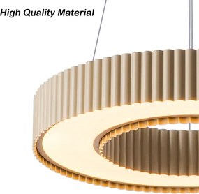 BRILAGI - Dimmelhető LUMIX LED csillár, 48 W, 230 V, 3000–6000 K, bézs, átmérő 50 cm + távirányító