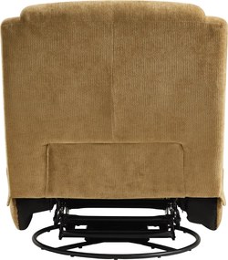 Luxus forgó fotel, hintafotel, mustársárga, UMRBO