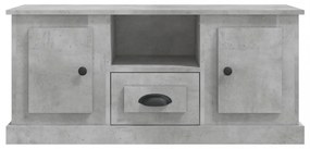 betonszürke szerelt fa TV-szekrény 100 x 35,5 x 45 cm