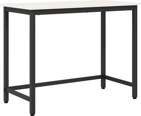 vidaXL asztal Fehér 100 x 50 x 77 cm Műszaki fa és acél