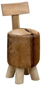 kecskebőr és tömör tíkfa ülőke